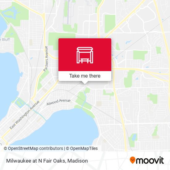 Milwaukee at N Fair Oaks map
