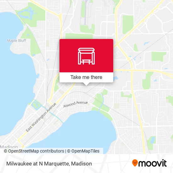 Mapa de Milwaukee at N Marquette