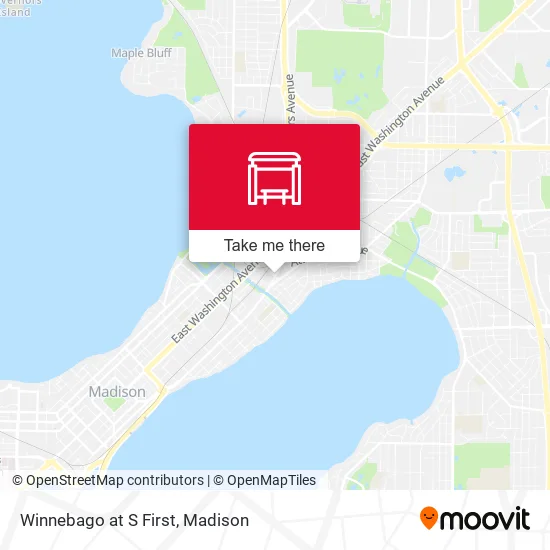 Mapa de Winnebago at S First