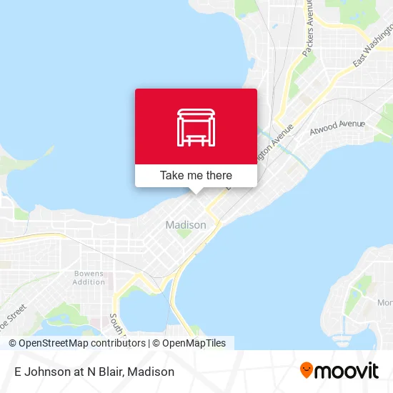 Mapa de E Johnson at N Blair