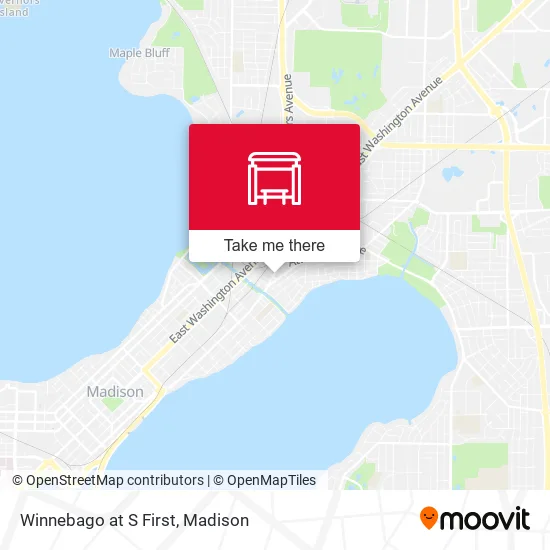 Mapa de Winnebago at S First