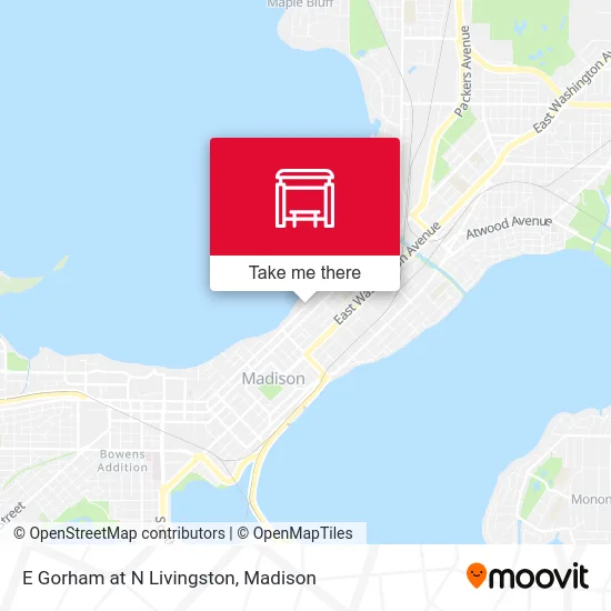 E Gorham at N Livingston map