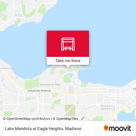 Lake Mendota at Eagle Heights map