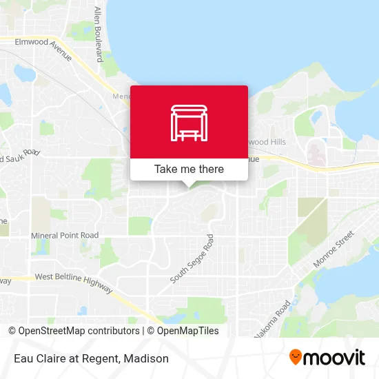 Eau Claire at Regent map