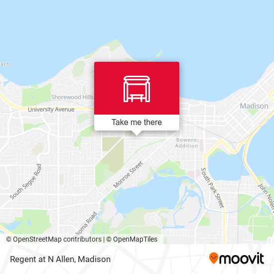 Mapa de Regent at N Allen