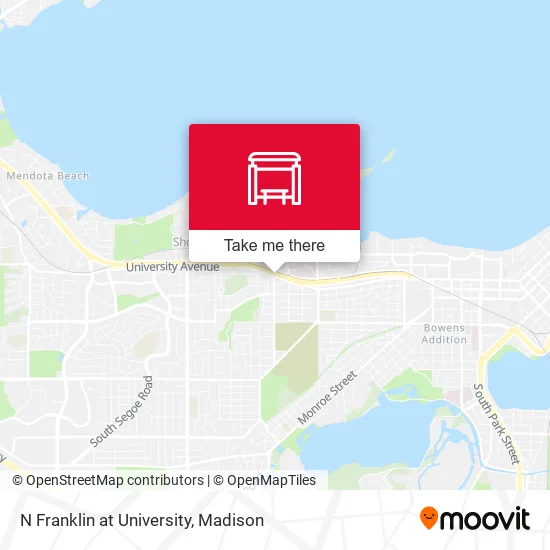 Mapa de N Franklin at University