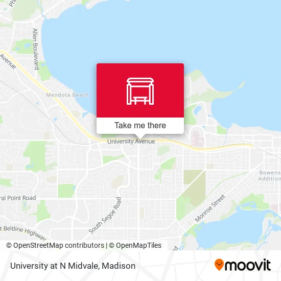 Mapa de University at N Midvale
