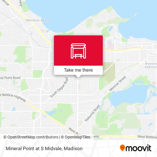 Mapa de Mineral Point at S Midvale