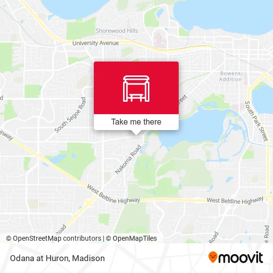 Mapa de Odana at Huron