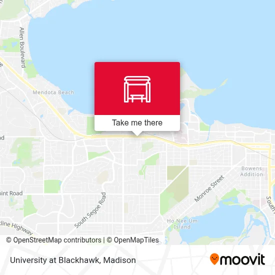 University at Blackhawk map