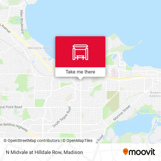 Mapa de N Midvale at Hilldale Row