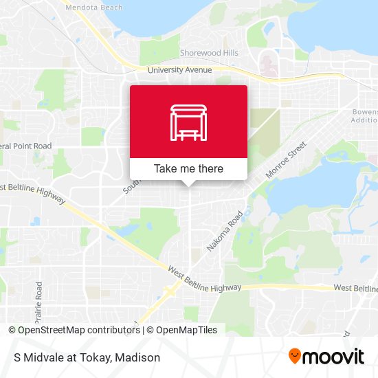 S Midvale at Tokay map