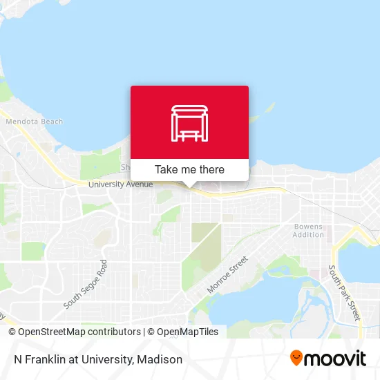 Mapa de N Franklin at University