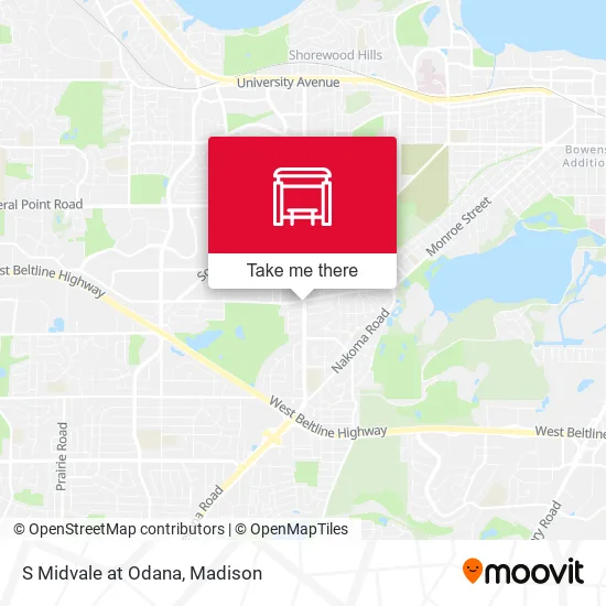 Mapa de S Midvale at Odana