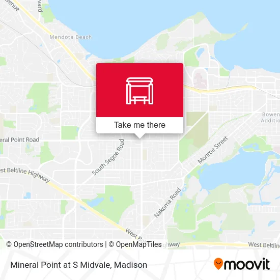 Mineral Point at S Midvale map