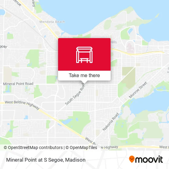 Mapa de Mineral Point at S Segoe