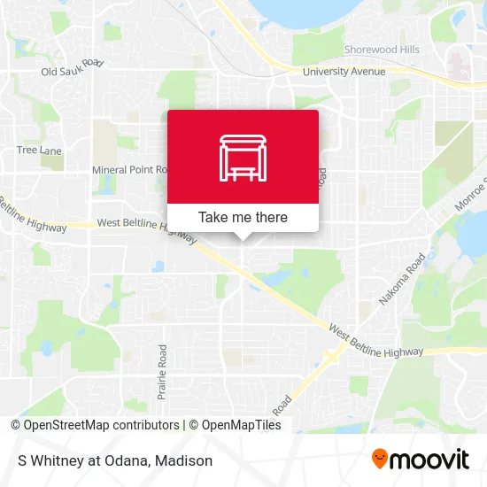 S Whitney at Odana map