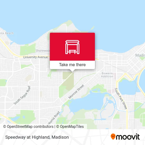 Speedway at Highland map