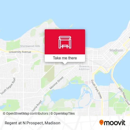 Mapa de Regent at N Prospect