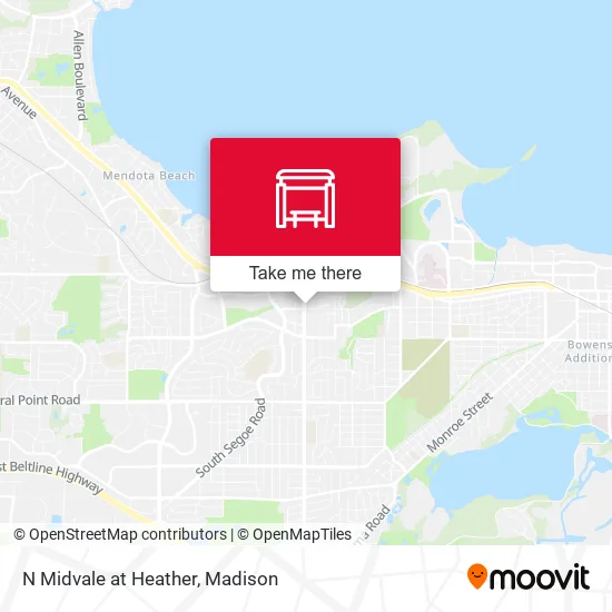 Mapa de N Midvale at Heather