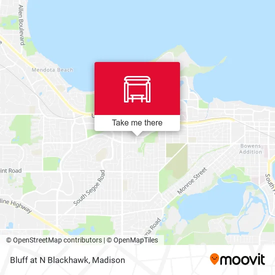 Mapa de Bluff at N Blackhawk