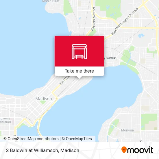 S Baldwin at Williamson map