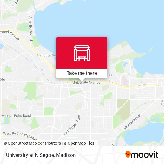 Mapa de University at N Segoe