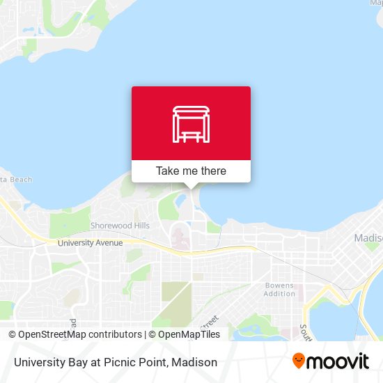 University Bay at Picnic Point map