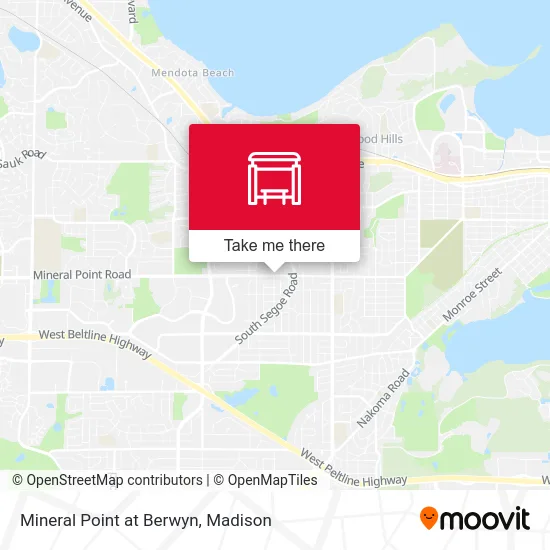 Mineral Point at Berwyn map