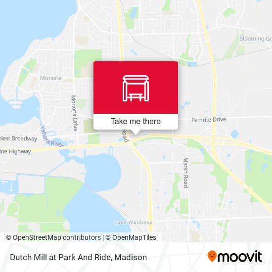 Dutch Mill at Park And Ride map