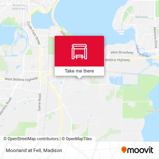 Moorland at Fell map