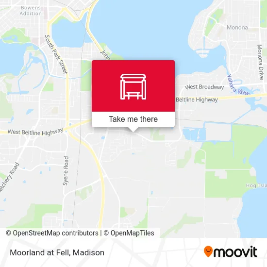 Moorland at Fell map