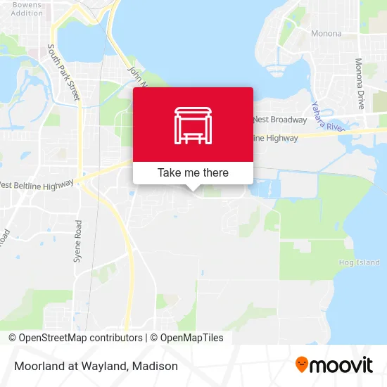 Moorland at Wayland map