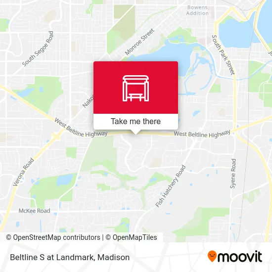 Beltline S at Landmark map