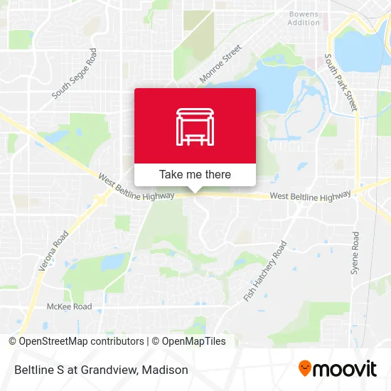 Beltline S at Grandview map