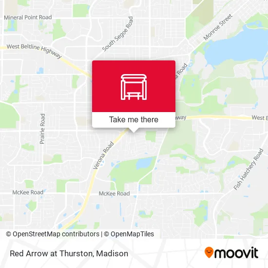 Mapa de Red Arrow at Thurston