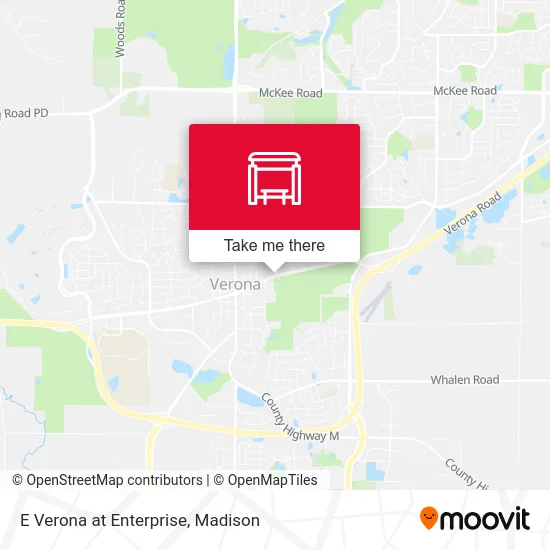 E Verona at Enterprise map