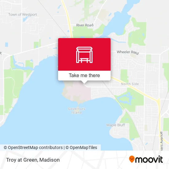 Mapa de Troy at Green