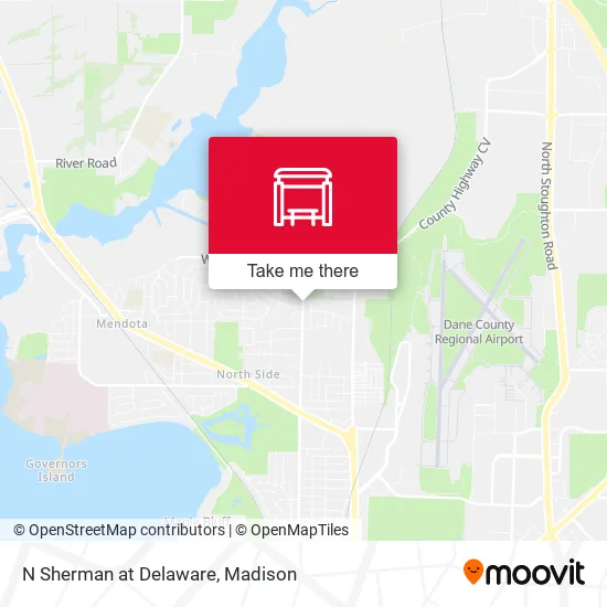 Mapa de N Sherman at Delaware