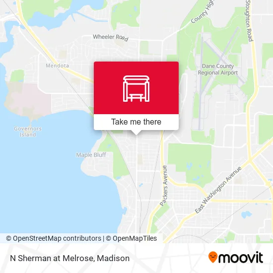 Mapa de N Sherman at Melrose