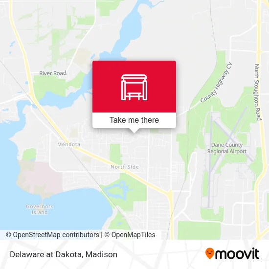 Delaware at Dakota map