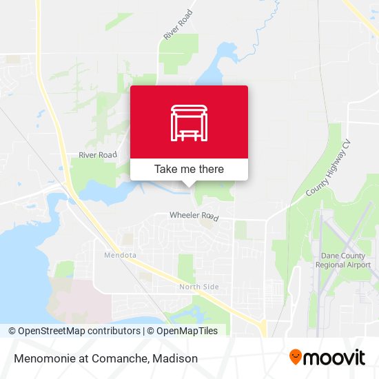 Menomonie at Comanche map