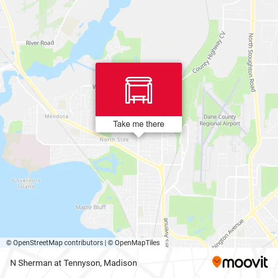 Mapa de N Sherman at Tennyson