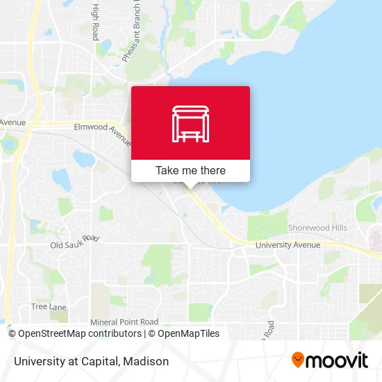 Mapa de University at Capital