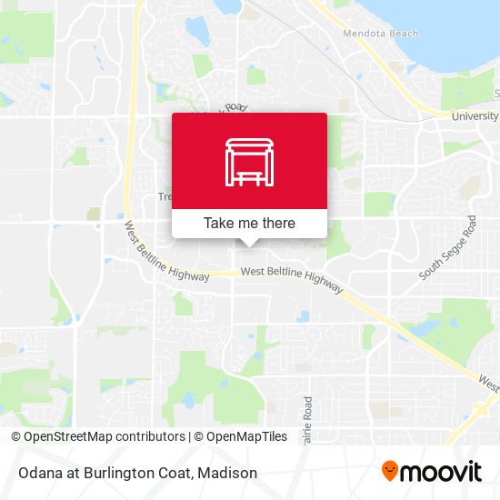 Odana at Burlington Coat map