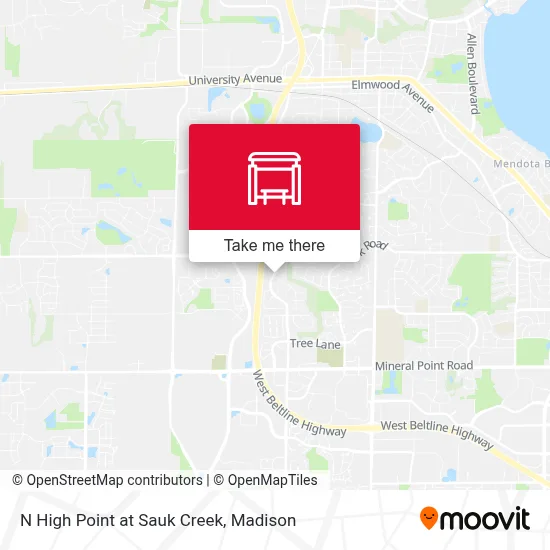 N High Point at Sauk Creek map