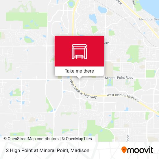 S High Point at Mineral Point map