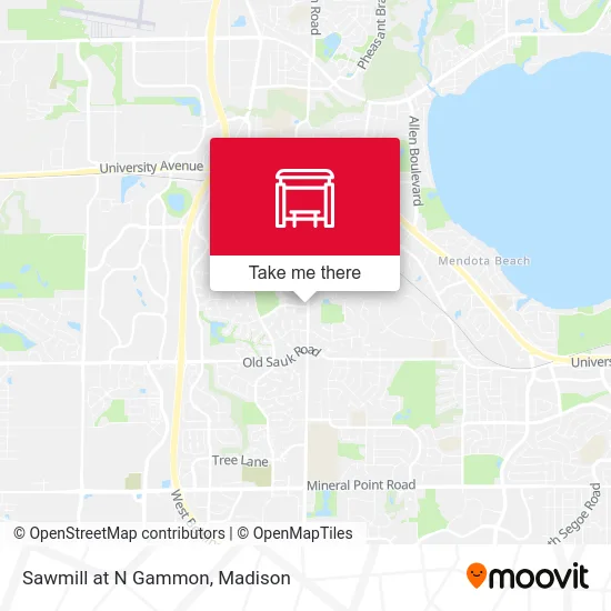 Sawmill at N Gammon map