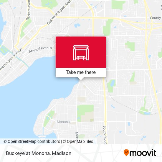 Buckeye at Monona map