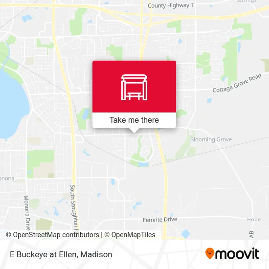 E Buckeye at Ellen map